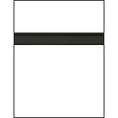 White Slatwall Panel with Black Inserts - 6"OC