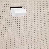 White Storbox Standard Display Bin w/ Peg Adaptor