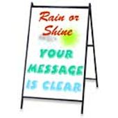 Write-On Wash-Off A-Frame Sign - White