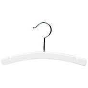 10" Children's Top - White Wood Hanger - Chrome Hook