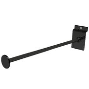 12" Slatwall Hook with Disc End - Black