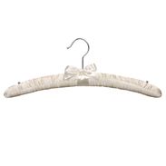 16" Ivory Satin Top Hanger - Chrome Hook
