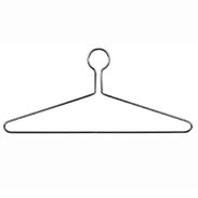 17" Anti-Theft Suit Metal Hangers