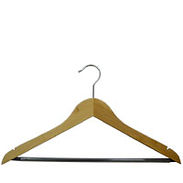 17" Flat Bamboo Suit Hanger - Dark Finish