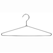 17" Polished Chrome Hangers for Suits and Tops