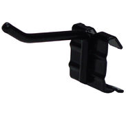 2" Linear Rack Metal Display Hook - Black