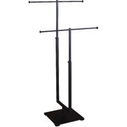 2-Tier Matte Black Jewelry Display Stand