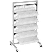 5 Bar Mobile Hanger Rack with 2" Casters - Multi-Width
