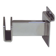 3" Rectangular Slatwall Hangrail Bracket - Chrome