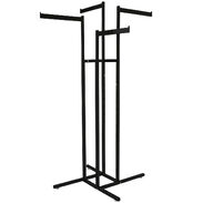 4 Way Clothing Rack - 4 Straight Flag Arms