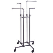 4 Way Pipe Clothing Rack