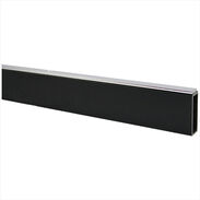 48" Rectangular Tube Matte Black Chrome Strip