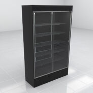 48"W Premium Wall Display Case - Black