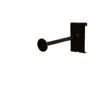 6" Gridwall Hook with Disc End - Black