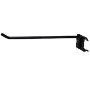 6" Linear Rack Metal Display Hook - Black