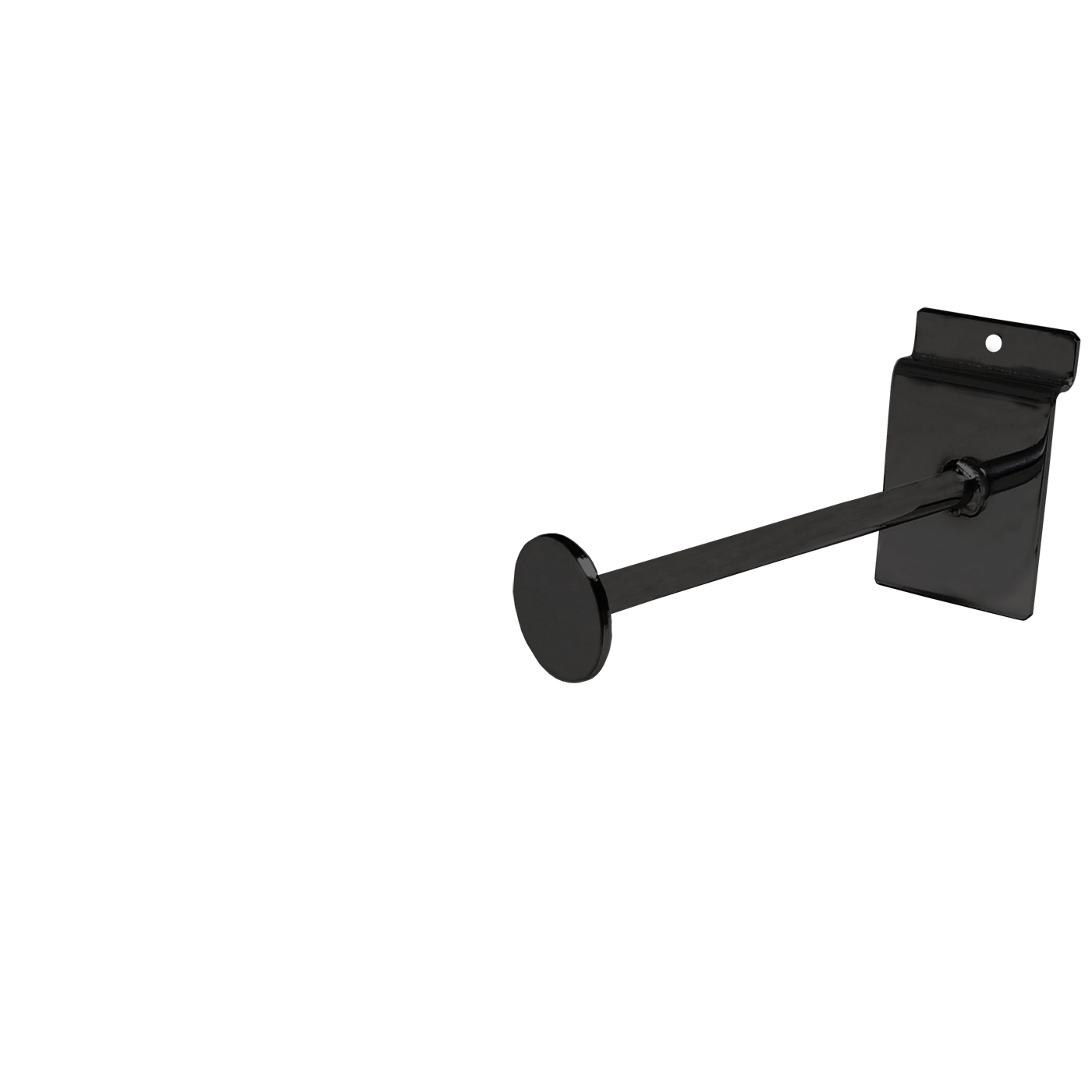 6" Slatwall Hook with Disc End - Black