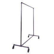 Single Rail Pipe Clothing Rack - 60"L