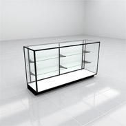 70"W Extra Vision Display Case - Black