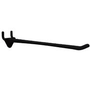 8" Plastic Pegboard Hook and Slatwall Hook - Black