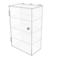 Acrylic Gridwall Display Case - Tower 3 Shelf
