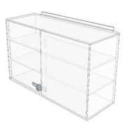 12W x 12D x 16H Acrylic Locking Display Cabinet 3 Shelves