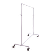 Adjustable Single Rail Pipe Clothing Rack - 60"L