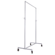 Adjustable Single Rail Pipe Clothing Rack