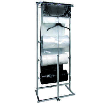 Bagging System Rack Bagging Jack - Single Roll Bag Dispensing Rack - Garment Bag Storage ...