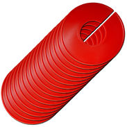 Blank Round Size Dividers - Red