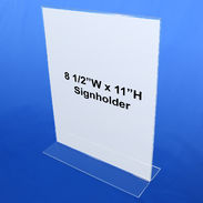 Bottom Load Sign Holder 8.5"W x 11"H