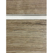 Aspen Oak Slatwall Panel with Aluminum Inserts - 6" OC