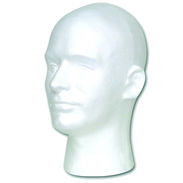 Classic Male Head White with Hole