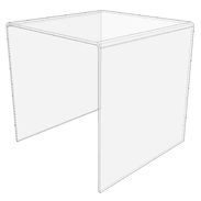 Clear Acrylic Riser 8" x 8" x 8"