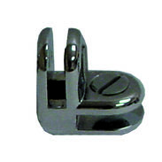 Glass Connector 2-Way Chrome