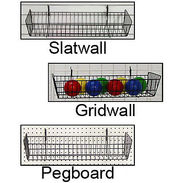 Universal Double Sloping Basket 24"x10"x5" - Chrome