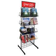 Gridwall Media Shelf Display - Double Sided