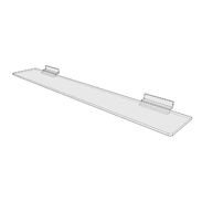 Deluxe Series Slatwall Shelf 24" x 4"