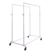 Double Rail Pipe Clothing Rack