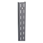 4' Wall Standard Double Slot - Satin Zinc