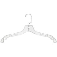 Dress - Shirt Hangers 17" Clear Heavyweight