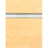 Birch Slatwall Panel with Aluminum Inserts