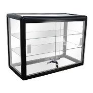 Black Economy Display Case - Rectangular Countertop