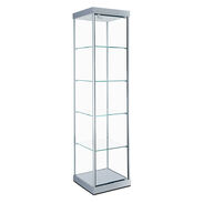 Epsilon Square Tower Display Case with Laminate Top
