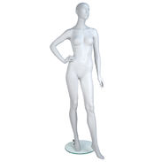 Eve Mannequin Right Hand on Hip Left Leg Forward Cameo White