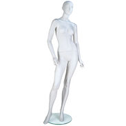 Eve Mannequin Right Leg Forward Cameo White