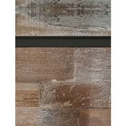 Farmhouse Planks Slatwall Panel with Black Inserts
