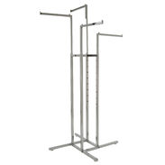 Four Way Rack with 4 Straight Square Arm