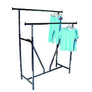 Ultra-Max Double Rail Clothing Rack with V Brace