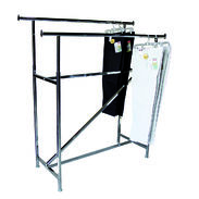 Ultra-Max Double Rail Clothing Rack with Z Brace