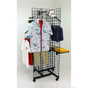 Grid Four Way Merchandiser - 4ft High